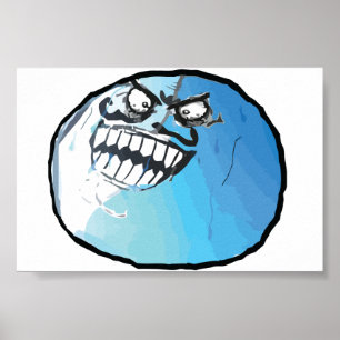 jag låg ansikte poster
