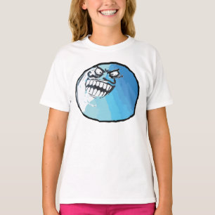 Jag låg ursinneansikte Meme Tee