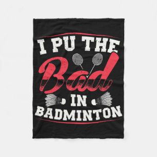 Jag lägger det dåliga i Badminton-Vintagens Retro Fleecefilt