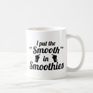 Jag lägger det mjuka i smoothies kaffemugg
