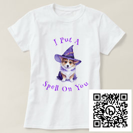 Jag lägger en spell på dig Corgi Witch T Shirt