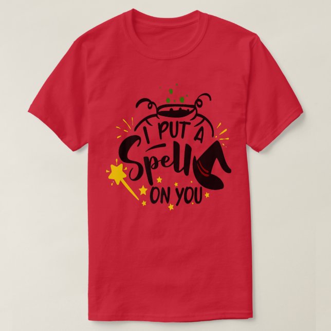 Jag lägger en spell på dig t shirt (Design framsida)