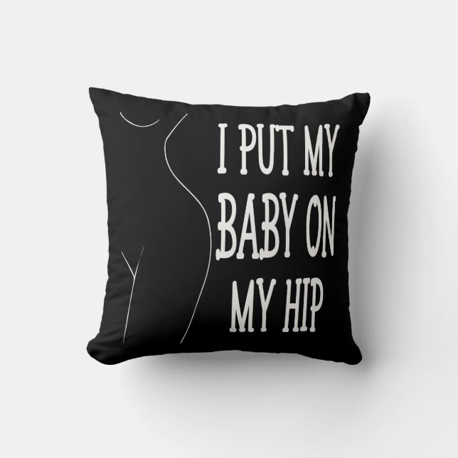 Jag lägger min Baby på min höftliga Mamma och Baby Kudde (Framsida)