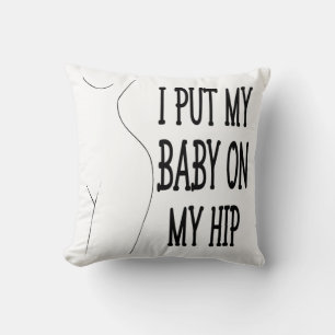 Jag lägger min Baby på min höftliga Mamma och Baby Kudde