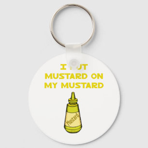 Jag lägger mustard på min mustard nyckelring
