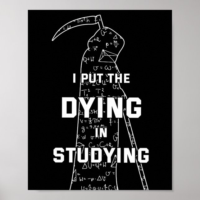 Jag lägger ner däggningen i studierna - Skol skämt Poster (Framsidan)