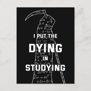 Jag lägger ner däggningen i studierna - Skol skämt Vykort