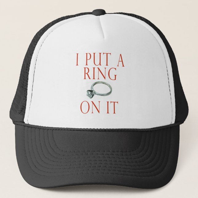 Jag lägger Ring på Groom Förlovning Keps (Framsida)