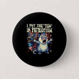 Jag lägger tonen i patriotism Athletic Eagle rolig Knapp
