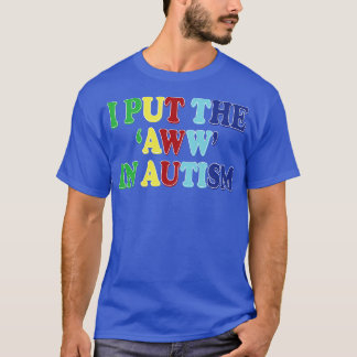 Jag lägger vägen i autism t shirt