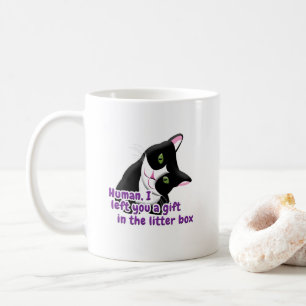 Jag Lämnade dig en gift Cat Kaffemugg