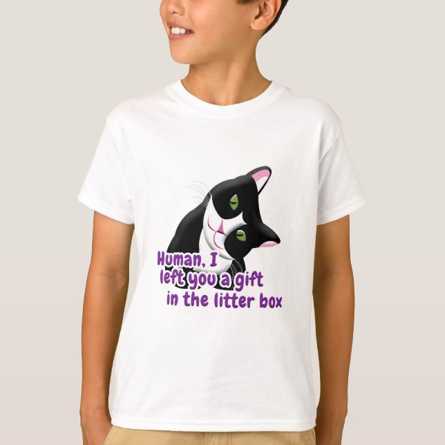 Jag Lämnade dig en gift Cat T Shirt (Framsida)