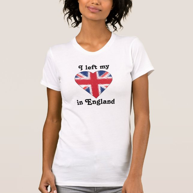 Jag lämnade min hjärta i England Tee Shirt (Framsida)