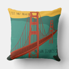 Jag lämnade mitt hjärta i San Francisco - anpassa Kudde