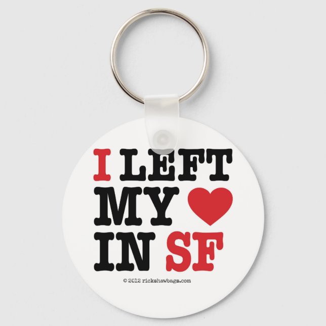Jag Lämnade mitt hjärta Nyckelring (Framsida)