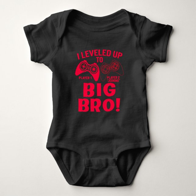 "JAG LÄMNADE UPP TILL STORA BRO! BABY BODYSUIT T SHIRT (Framsida)