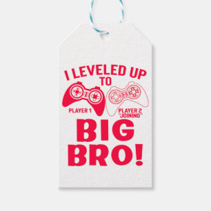 "JAG LÄMNADE UPP TILL STORA BRO! PRESENTETIKETT