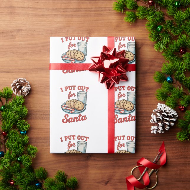 Jag Lämnade Ut Till Tomte Roliga Julmjölkskakor Presentpapper (Julgåva)