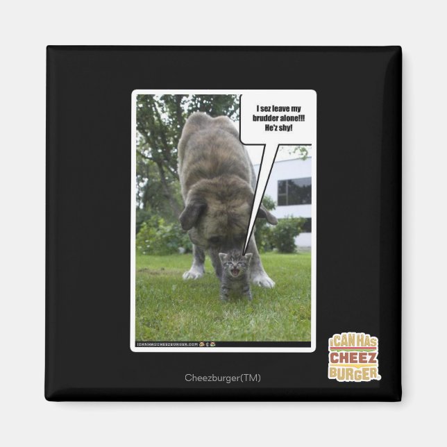 Jag lämnar min brudderensam magnet (Framsidan)