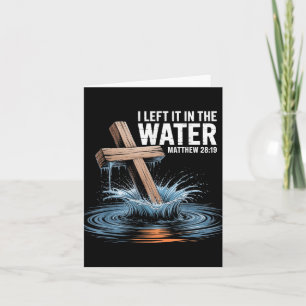 Jag Lämnat den i Vatten Matthew 28-baptismkristna Kort