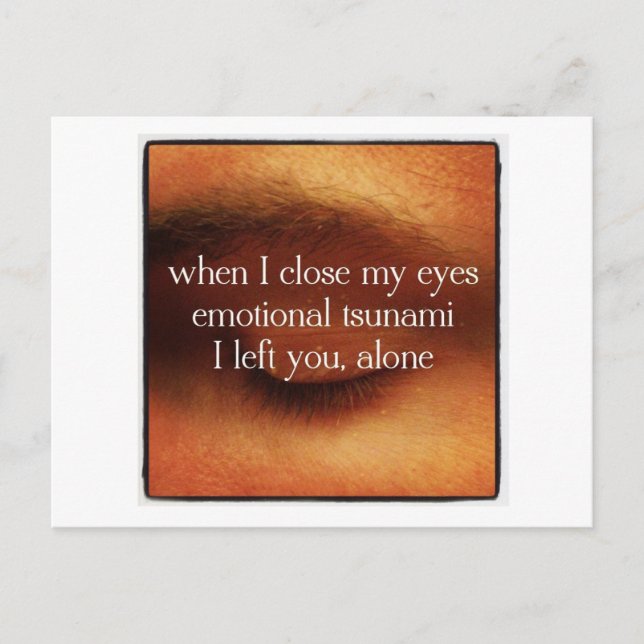 Jag Lämnat dig, Ensam Vykort (Framsida)