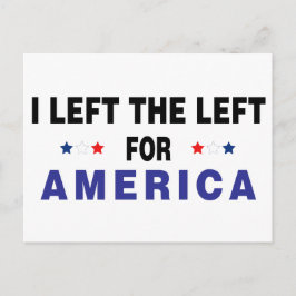 Jag Lämnat för Amerika Lämnat Vykort