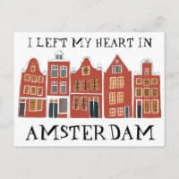 Jag Lämnat mitt hjärta i Amsterdams Holland Canal 