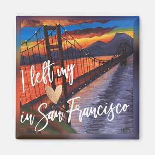 "Jag Lämnat mitt hjärta i San Francisco" "Fridge M Magnet