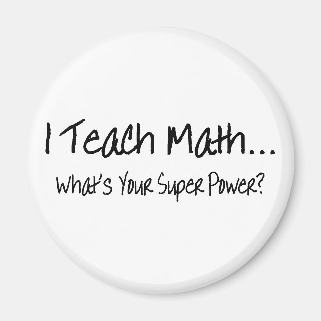 Jag lär dig matematik som ger din Toppen kraft Magnet (Framsidan)