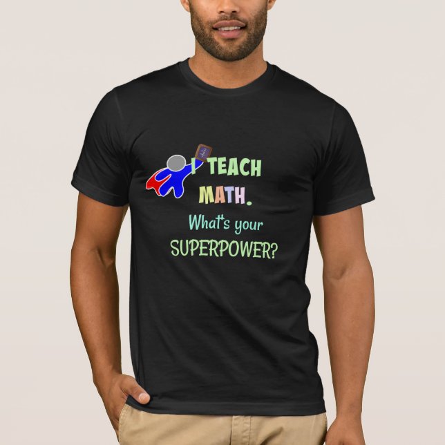 Jag lär Math. Vad är din Toppen? T-shirt (Framsida)