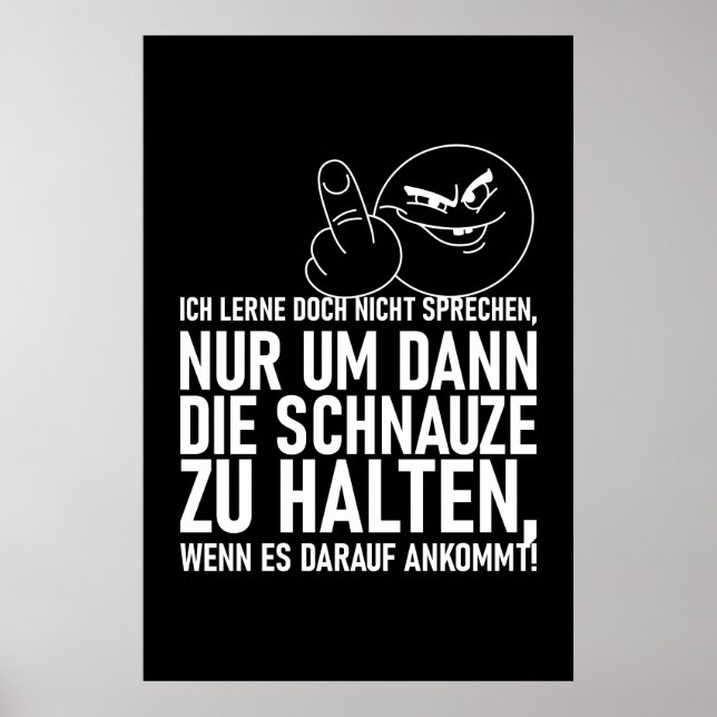 JAG LÄR MIG ÄNDÅ INTE ATT TALa Poster (Framsidan)