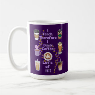 Jag lär mig därför att dricka kaffe kaffemugg