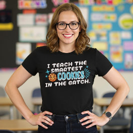 Jag lär mig de smartaste kakorna i batchblått t shirt