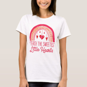 Jag lär mig de sötaste små hjärtan Regnbågsl T Shirt