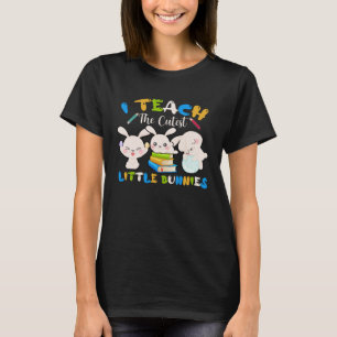 Jag lär mig den kutaste lilla bunnies-läraren Påsk T Shirt