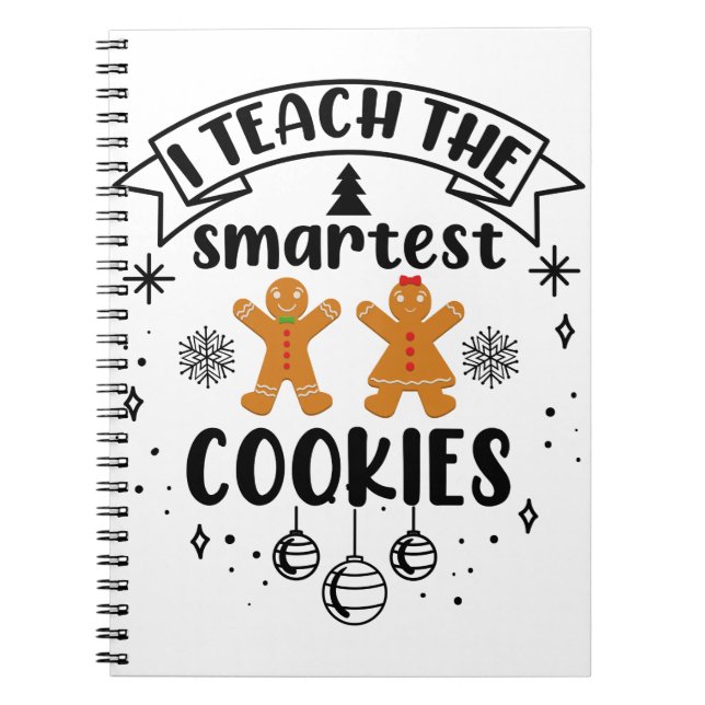 Jag lär mig den smartaste cookies Teacher-julen Anteckningsbok (Framsidan)