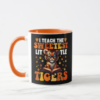 Jag lär mig den sötaste lilla tigerläraren mugg