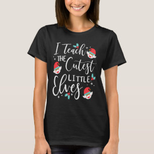 Jag lär mig julhelgen för den kutaste lilla Elves- T Shirt