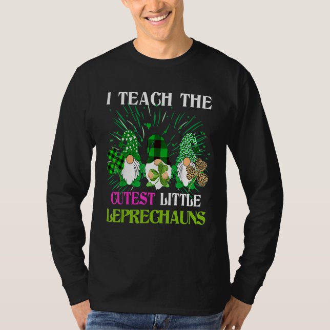 Jag lär mig Leprechaunsarna Leopard Buff. T Shirt (Framsida)