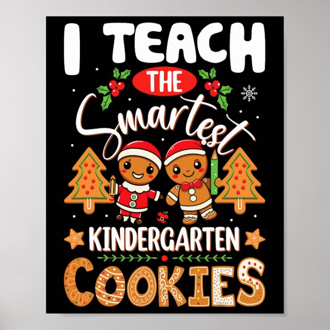 Jag lär mig Smarest Kindergarten Lärares Cookies Poster (Framsidan)
