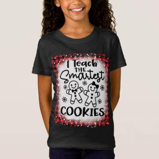 Jag lär mig Smarests Cookies Gingerbag Lärare C T Shirt
