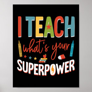 Jag lär mig vad din supermaktslektor är. poster