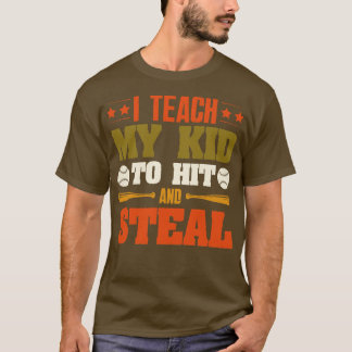 Jag lär mitt barn till Slå och stjäl baskeboll T Shirt