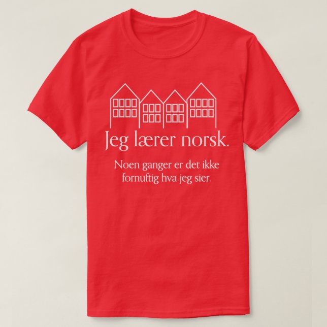 Jag Lär norska T Shirt (Design framsida)