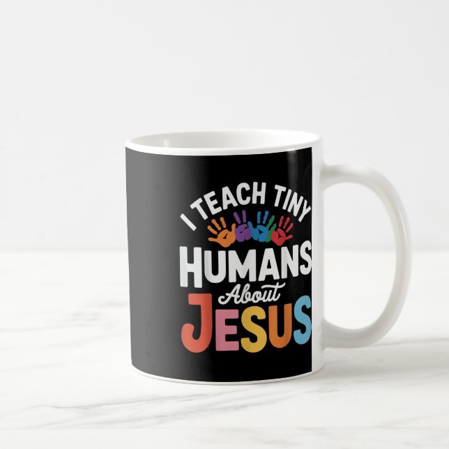 Jag lär små människor om Jesus Kaffemugg (Höger)