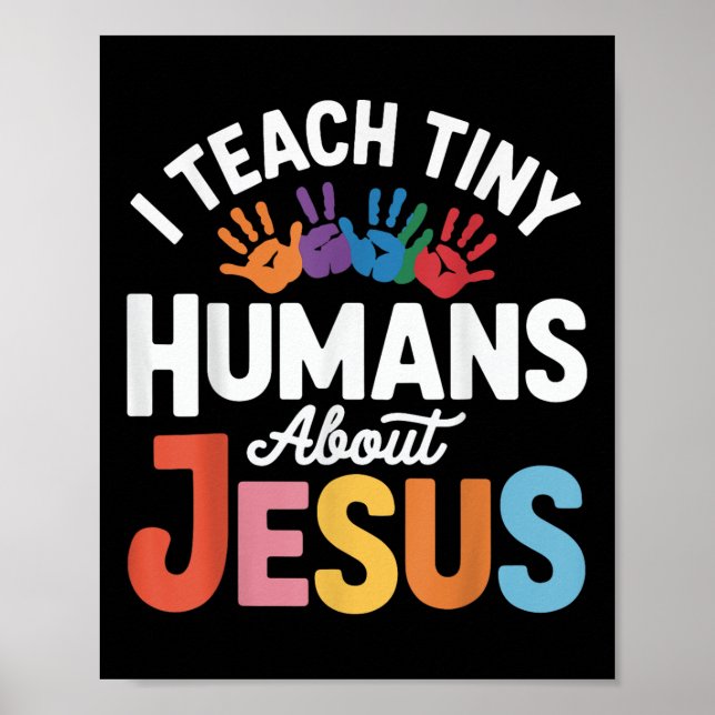 Jag lär små människor om Jesus Poster (Framsidan)