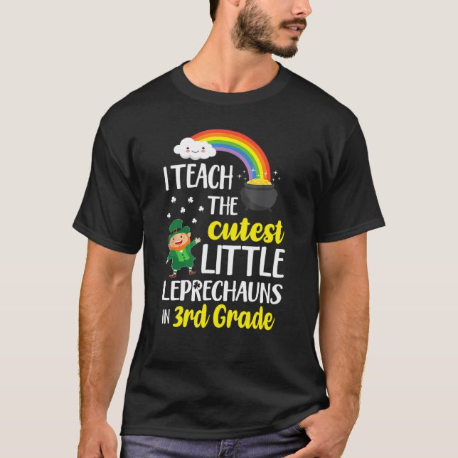 Jag lär ut de bästa små leprechaunsarna 3rd klass  t shirt (Framsida)
