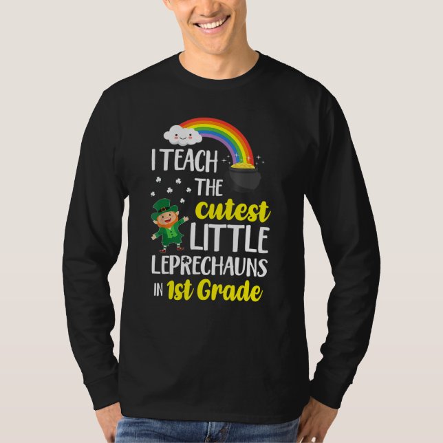 Jag lär ut de finaste små leprechaunsarna 1st klas t shirt (Framsida)
