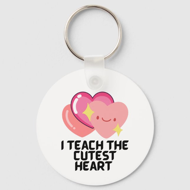 Jag lär ut de vänligaste hjärtan nyckelring (Framsida)