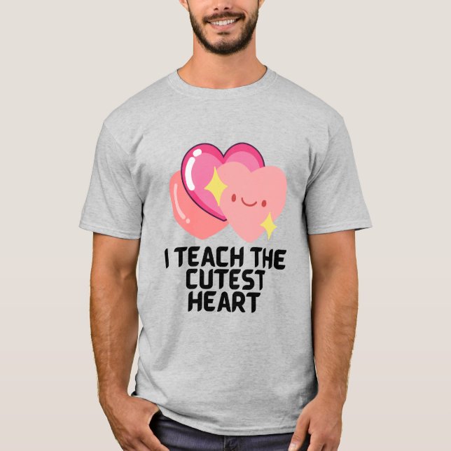 Jag lär ut de vänligaste hjärtan t shirt (Framsida)